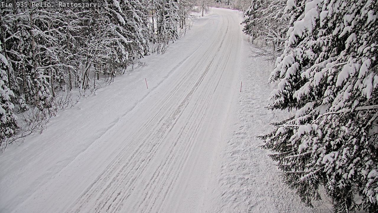 Weather Camera Image Road 935 Rattosjärvi, Pello, Lappi