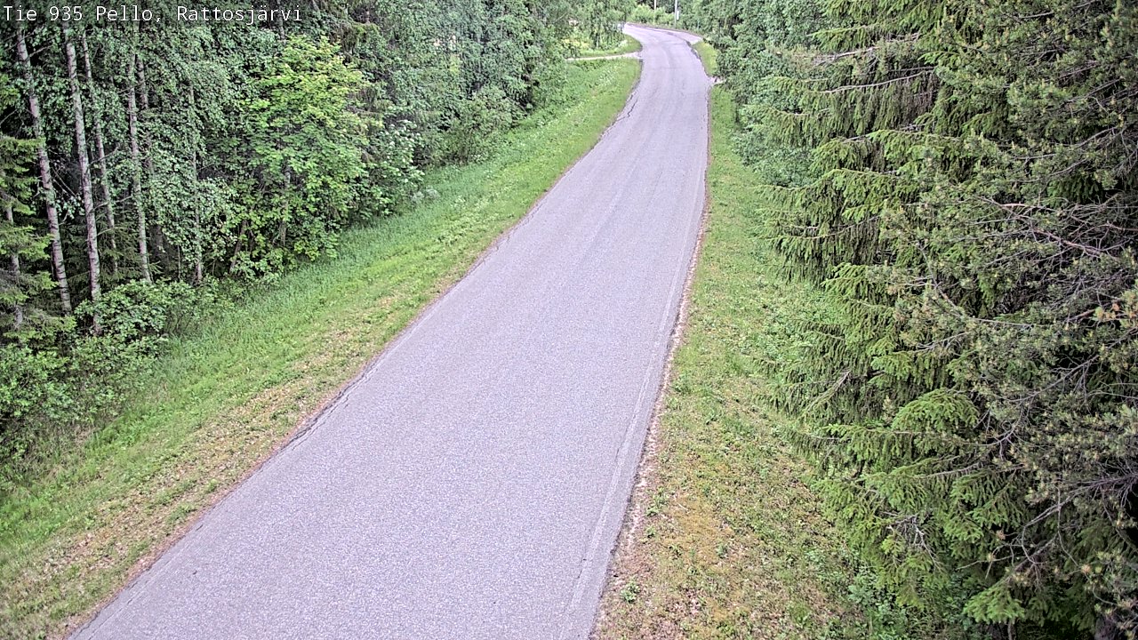 Kelikamerat Kuva Tie 935 Rattosjärvi, Pello, Lappi
