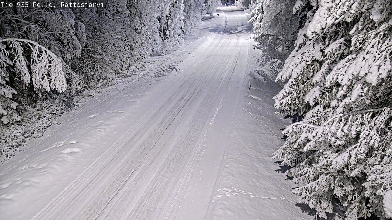 Kelikamerat Kuva Tie 935 Rattosjärvi, Pello, Lappi