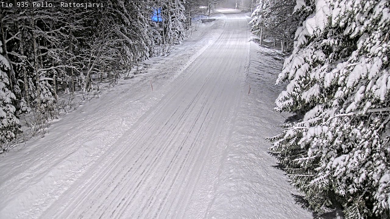Weather Camera Image Road 935 Rattosjärvi, Pello, Lappi