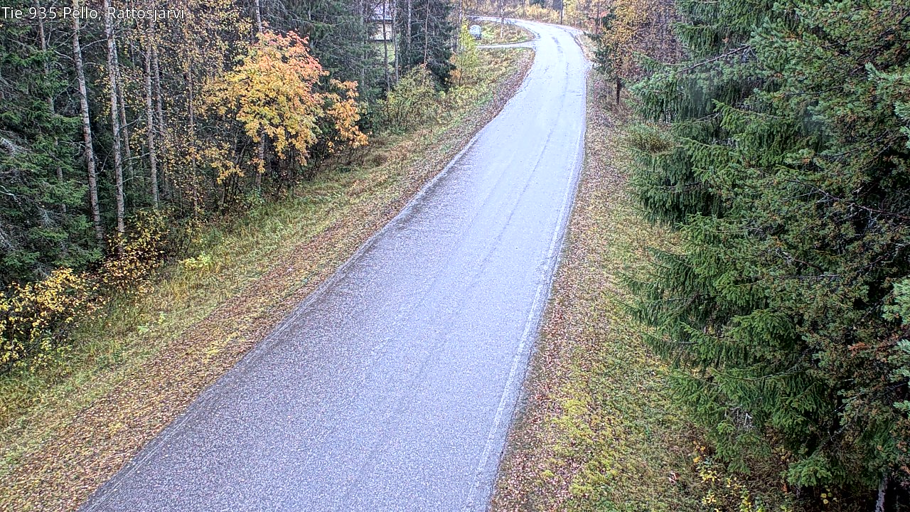 Weather Camera Image Väg 935 Rattosjärvi, Pello, Lappi