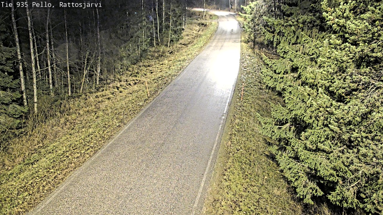 Kelikamerat Kuva Tie 935 Rattosjärvi, Pello, Lappi