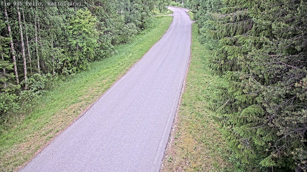 Kelikamerat Kuva Tie 935 Rattosjärvi, Pello, Lappi