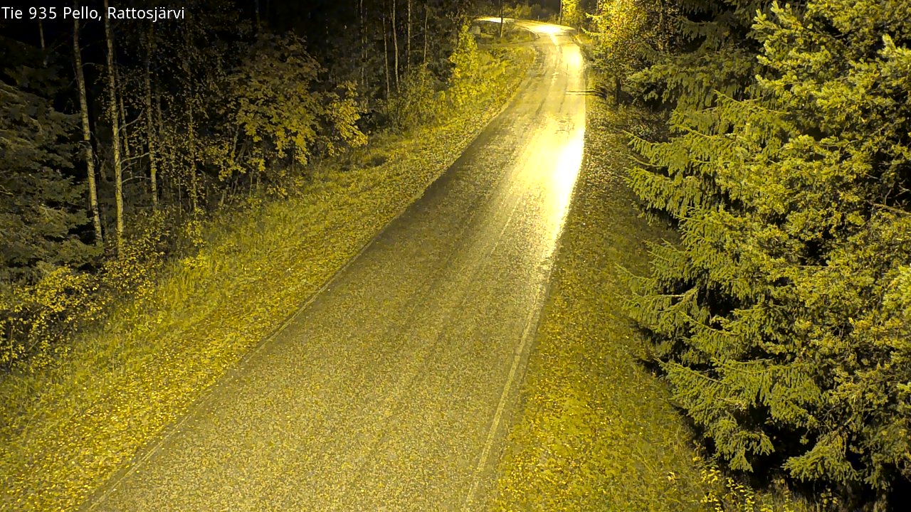 Kelikamerat Kuva Tie 935 Rattosjärvi, Pello, Lappi