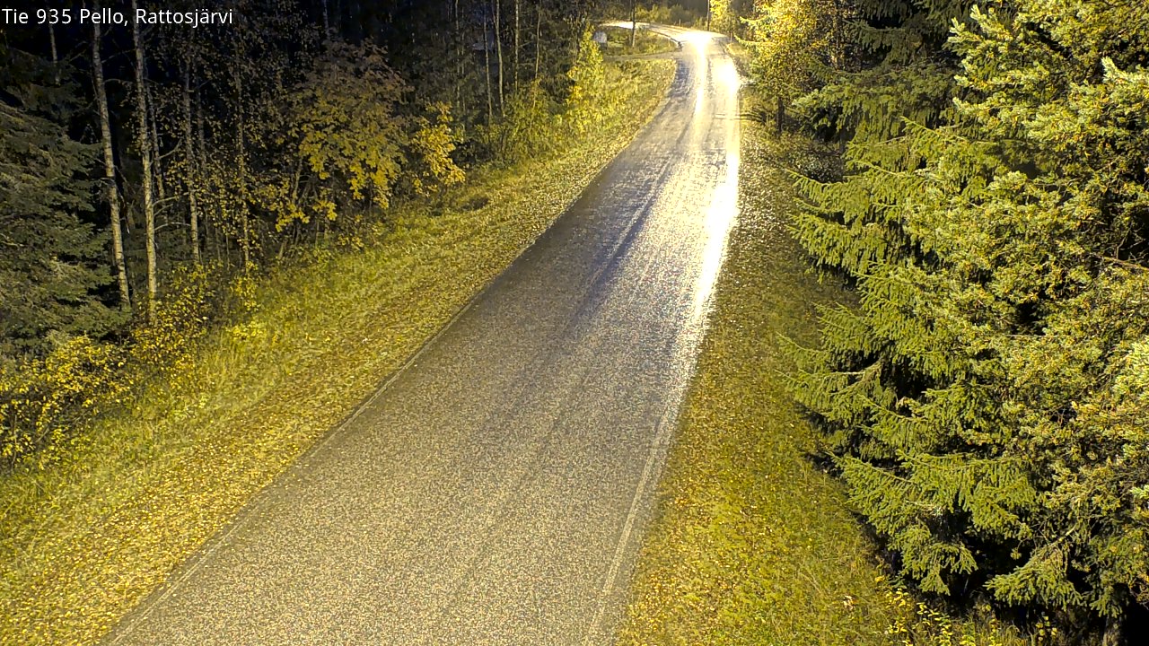 Kelikamerat Kuva Tie 935 Rattosjärvi, Pello, Lappi