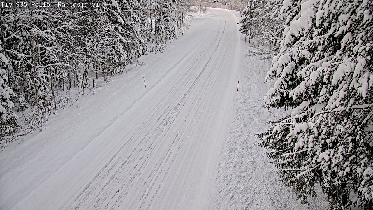 Weather Camera Image Road 935 Rattosjärvi, Pello, Lappi