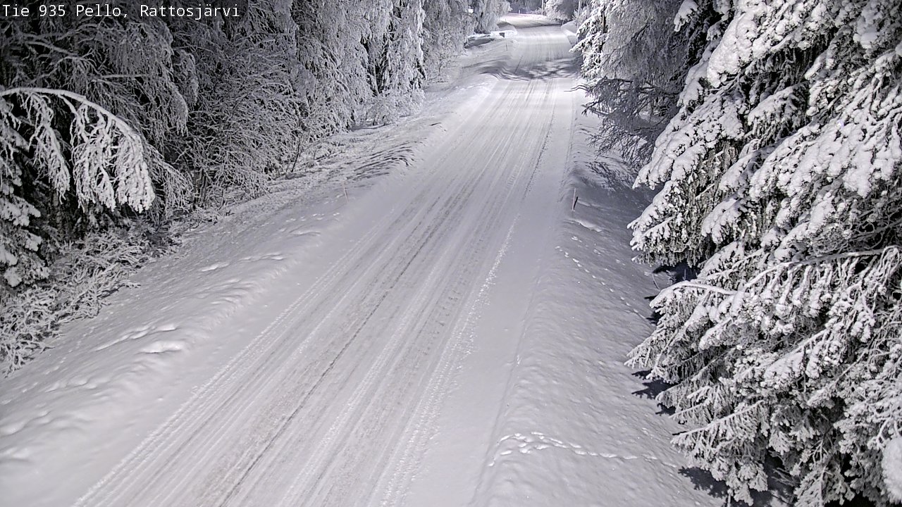 Kelikamerat Kuva Tie 935 Rattosjärvi, Pello, Lappi