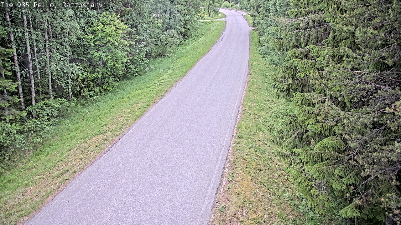 Kelikamerat Kuva Tie 935 Rattosjärvi, Pello, Lappi