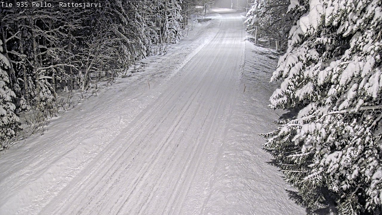 Weather Camera Image Road 935 Rattosjärvi, Pello, Lappi