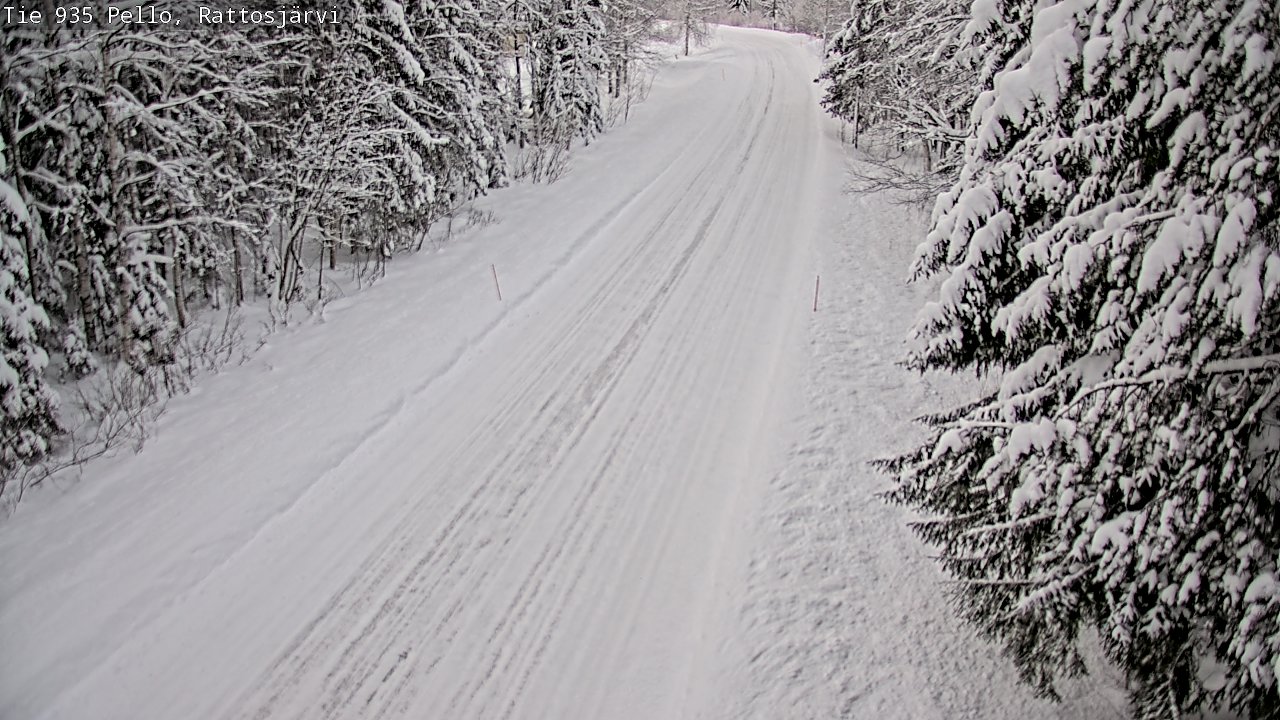 Weather Camera Image Road 935 Rattosjärvi, Pello, Lappi