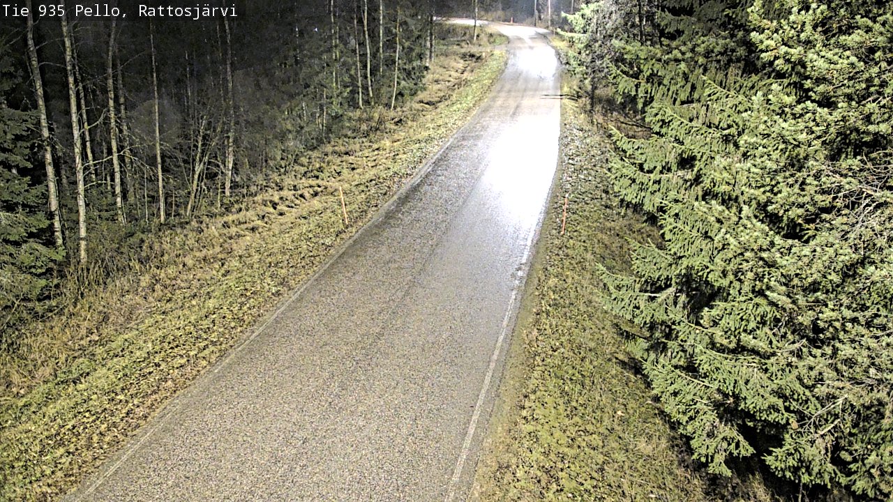 Kelikamerat Kuva Tie 935 Rattosjärvi, Pello, Lappi