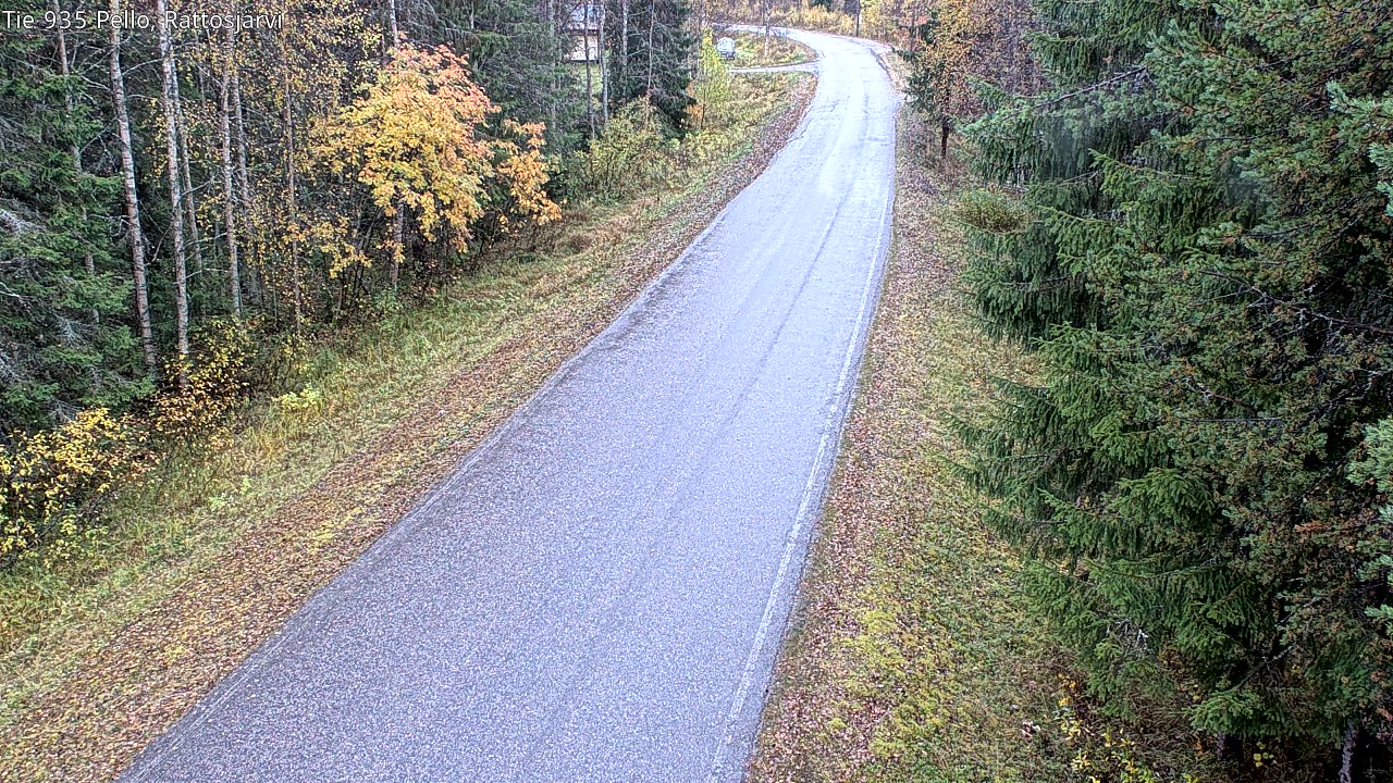 Weather Camera Image Väg 935 Rattosjärvi, Pello, Lappi