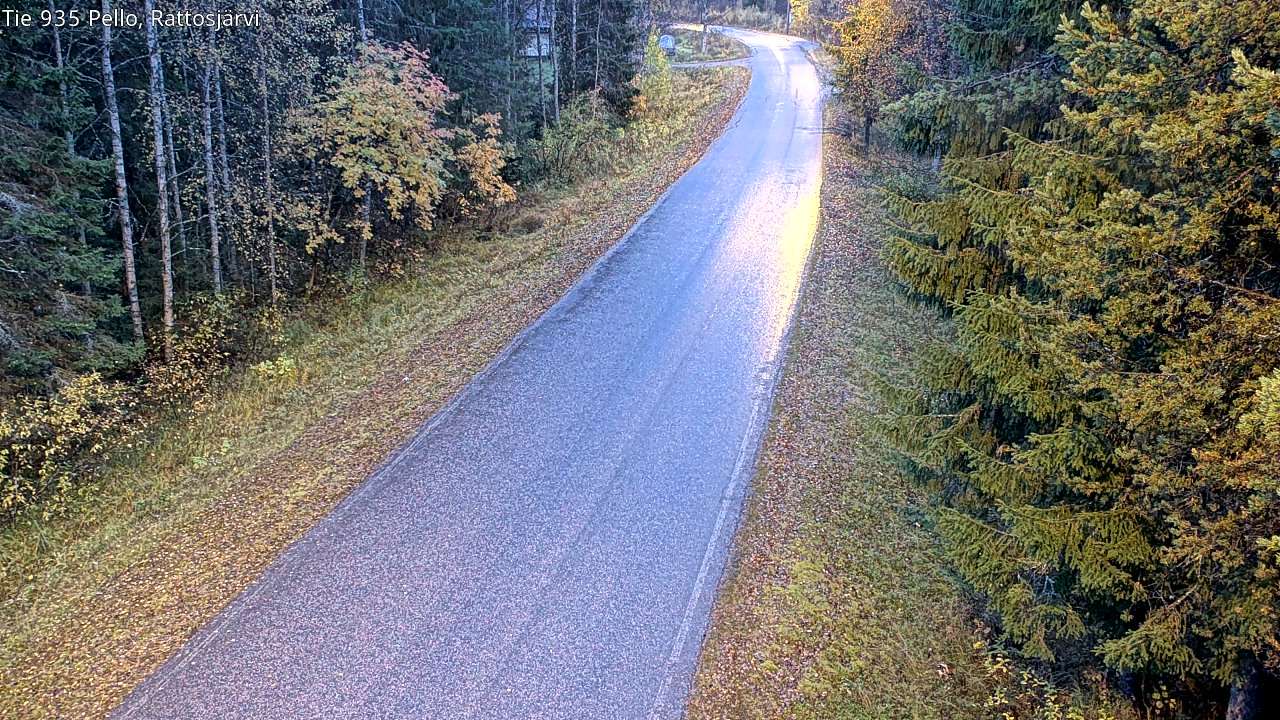 Kelikamerat Kuva Tie 935 Rattosjärvi, Pello, Lappi