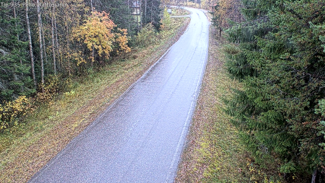 Weather Camera Image Väg 935 Rattosjärvi, Pello, Lappi