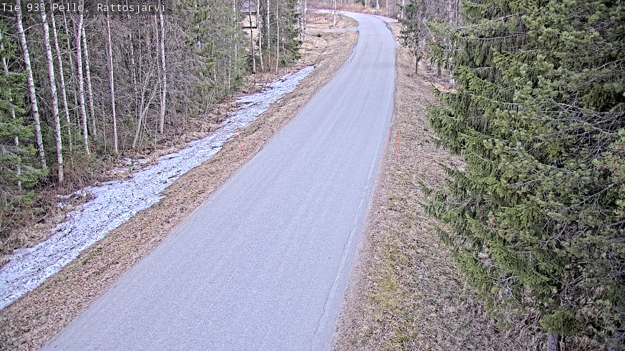 Kelikamerat Kuva Tie 935 Rattosjärvi, Pello, Lappi