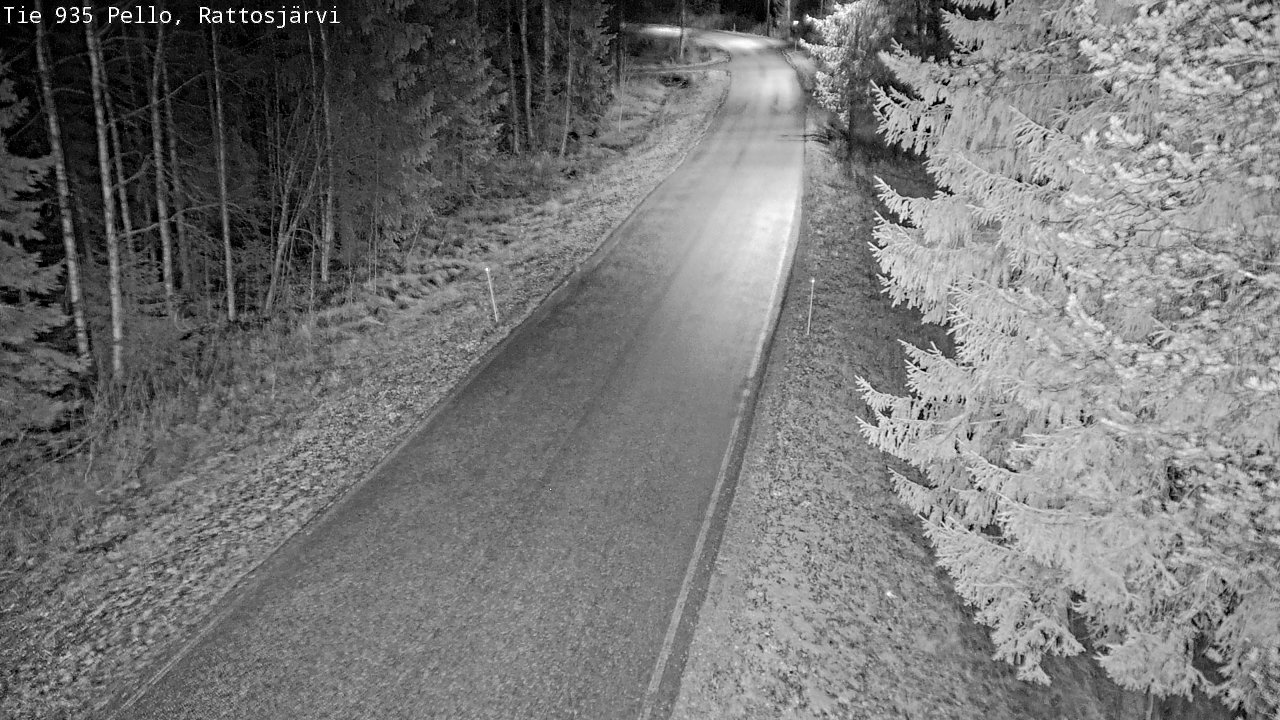 Kelikamerat Kuva Tie 935 Rattosjärvi, Pello, Lappi