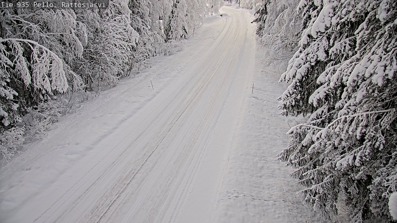 Kelikamerat Kuva Tie 935 Rattosjärvi, Pello, Lappi