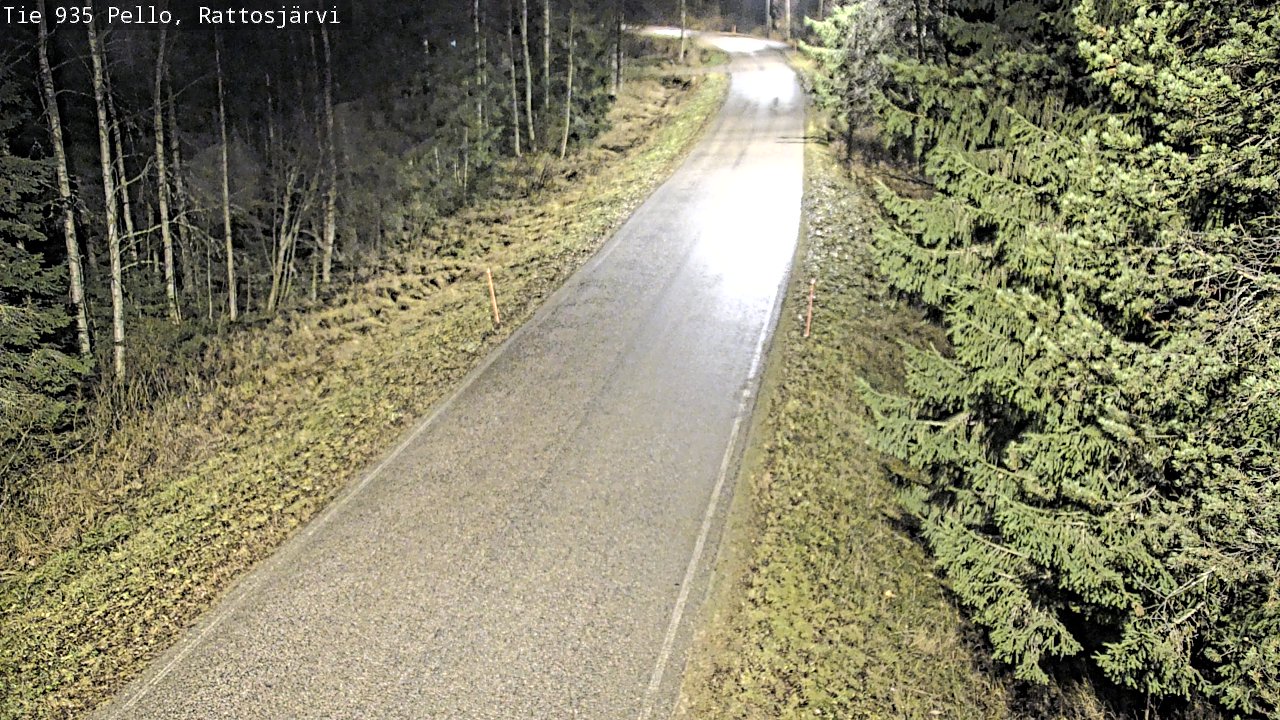Kelikamerat Kuva Tie 935 Rattosjärvi, Pello, Lappi