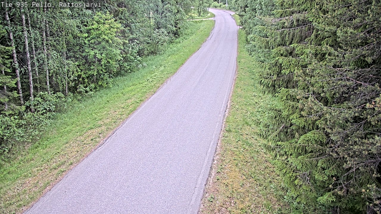 Kelikamerat Kuva Tie 935 Rattosjärvi, Pello, Lappi