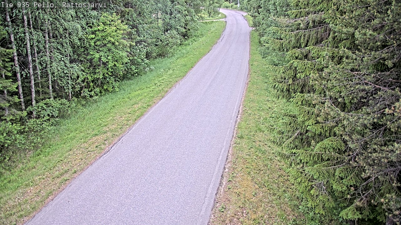 Kelikamerat Kuva Tie 935 Rattosjärvi, Pello, Lappi