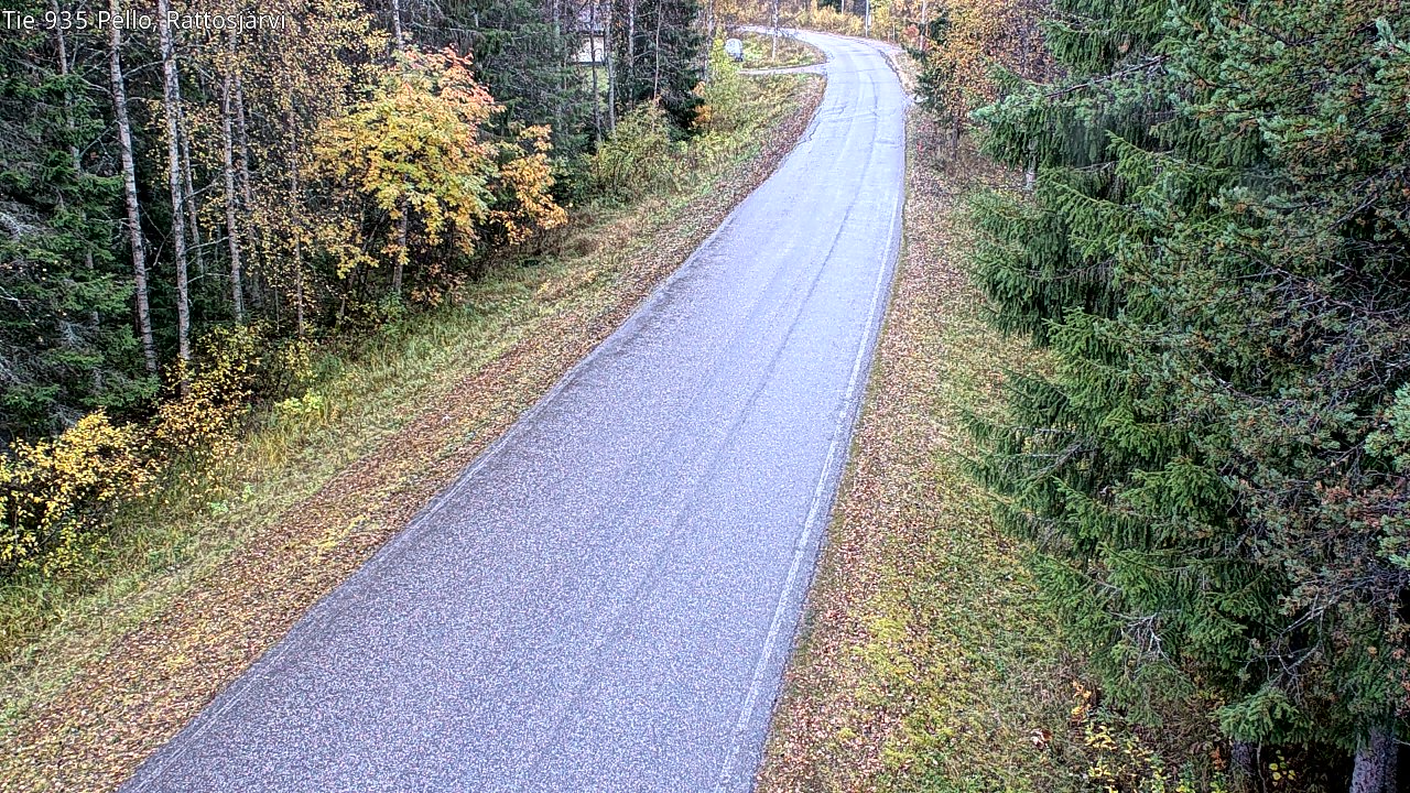Kelikamerat Kuva Tie 935 Rattosjärvi, Pello, Lappi