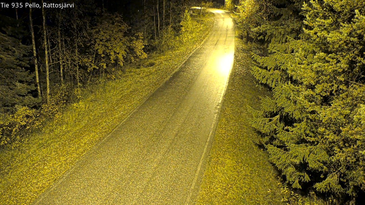 Kelikamerat Kuva Tie 935 Rattosjärvi, Pello, Lappi