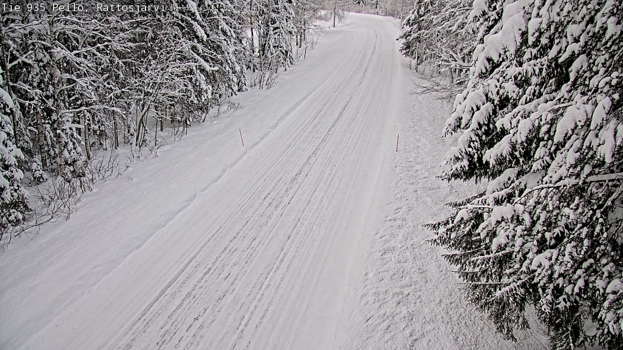 Weather Camera Image Road 935 Rattosjärvi, Pello, Lappi