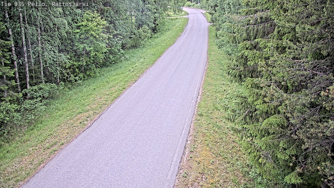 Kelikamerat Kuva Tie 935 Rattosjärvi, Pello, Lappi
