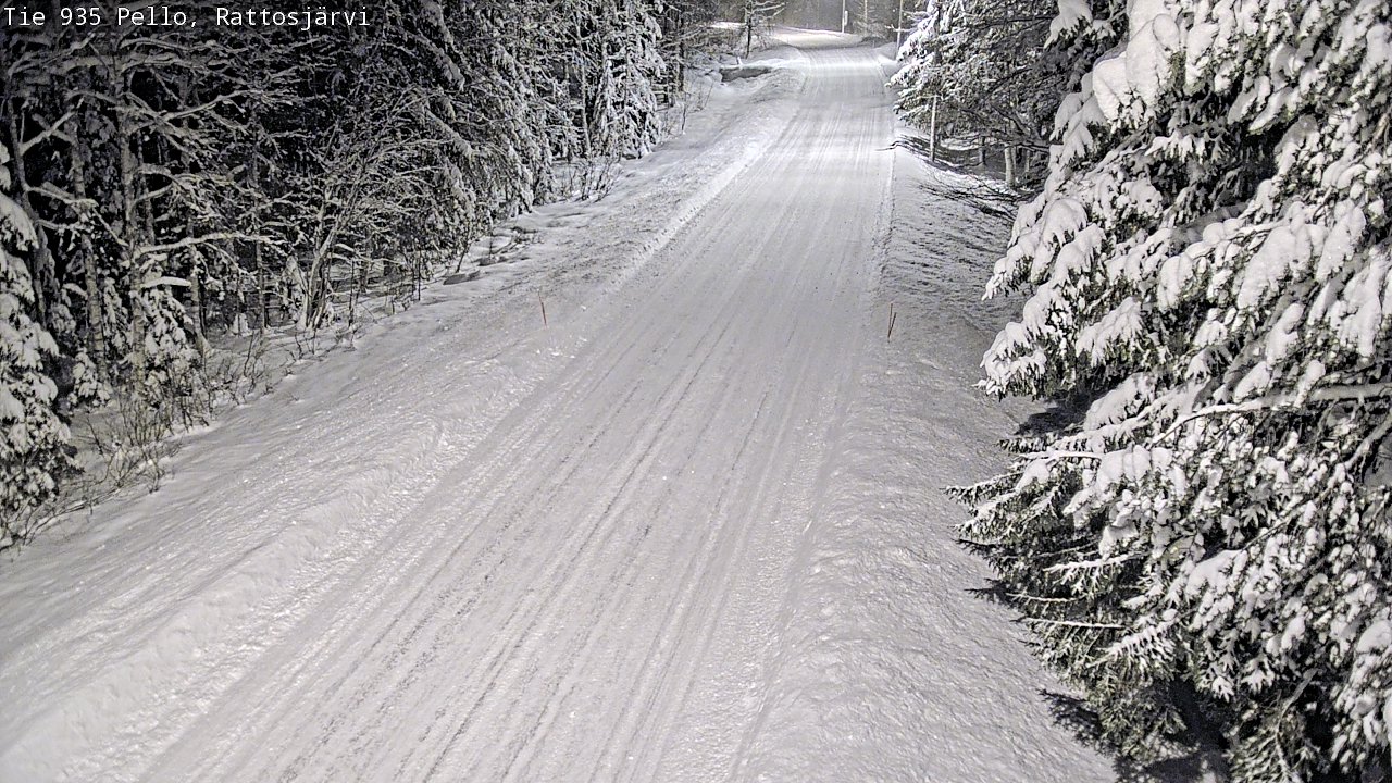 Weather Camera Image Road 935 Rattosjärvi, Pello, Lappi