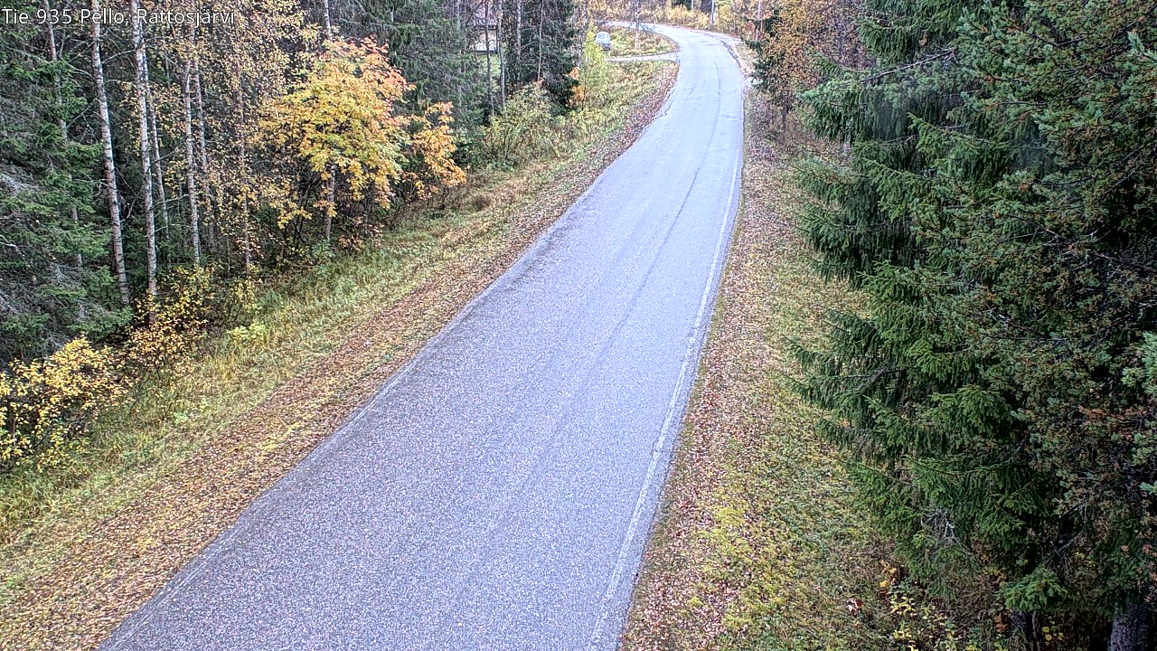 Kelikamerat Kuva Tie 935 Rattosjärvi, Pello, Lappi