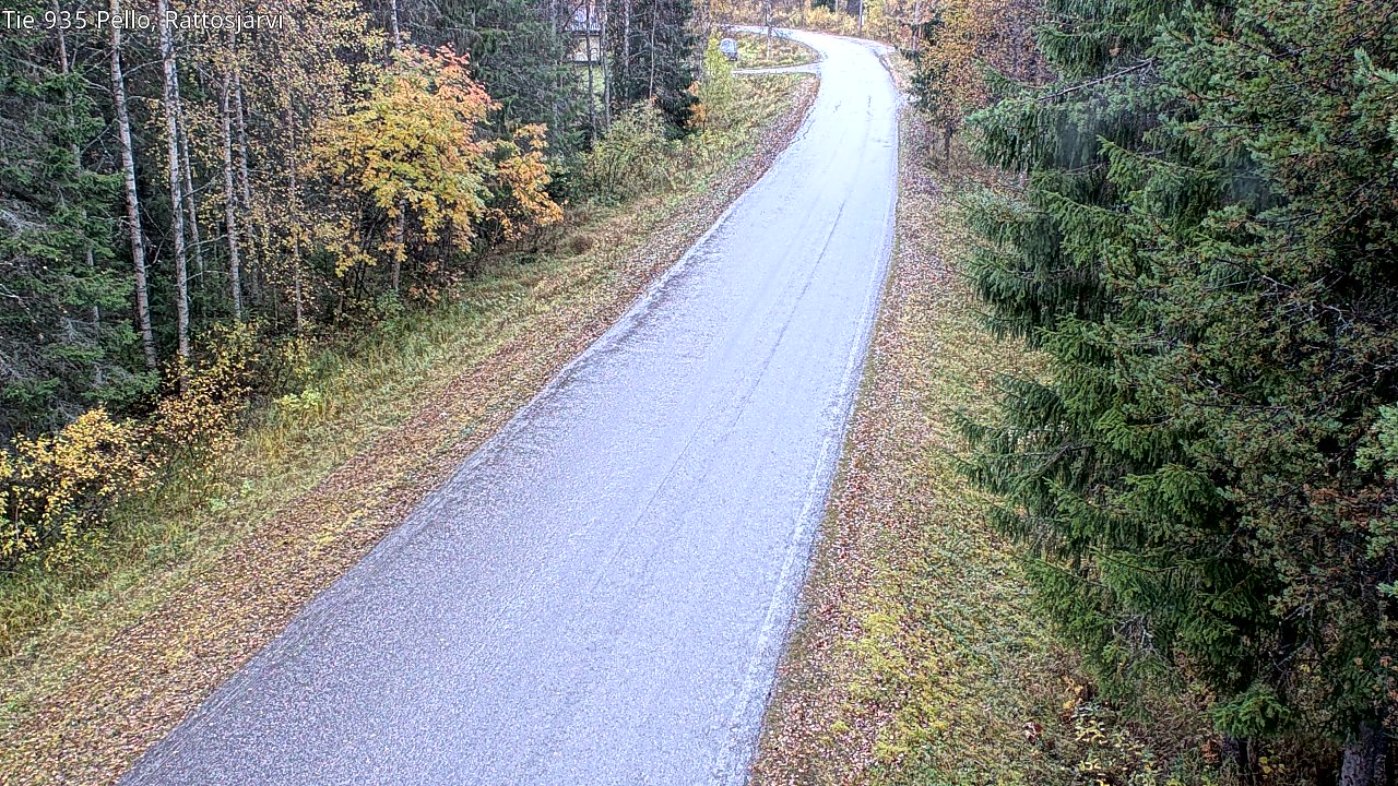 Kelikamerat Kuva Tie 935 Rattosjärvi, Pello, Lappi