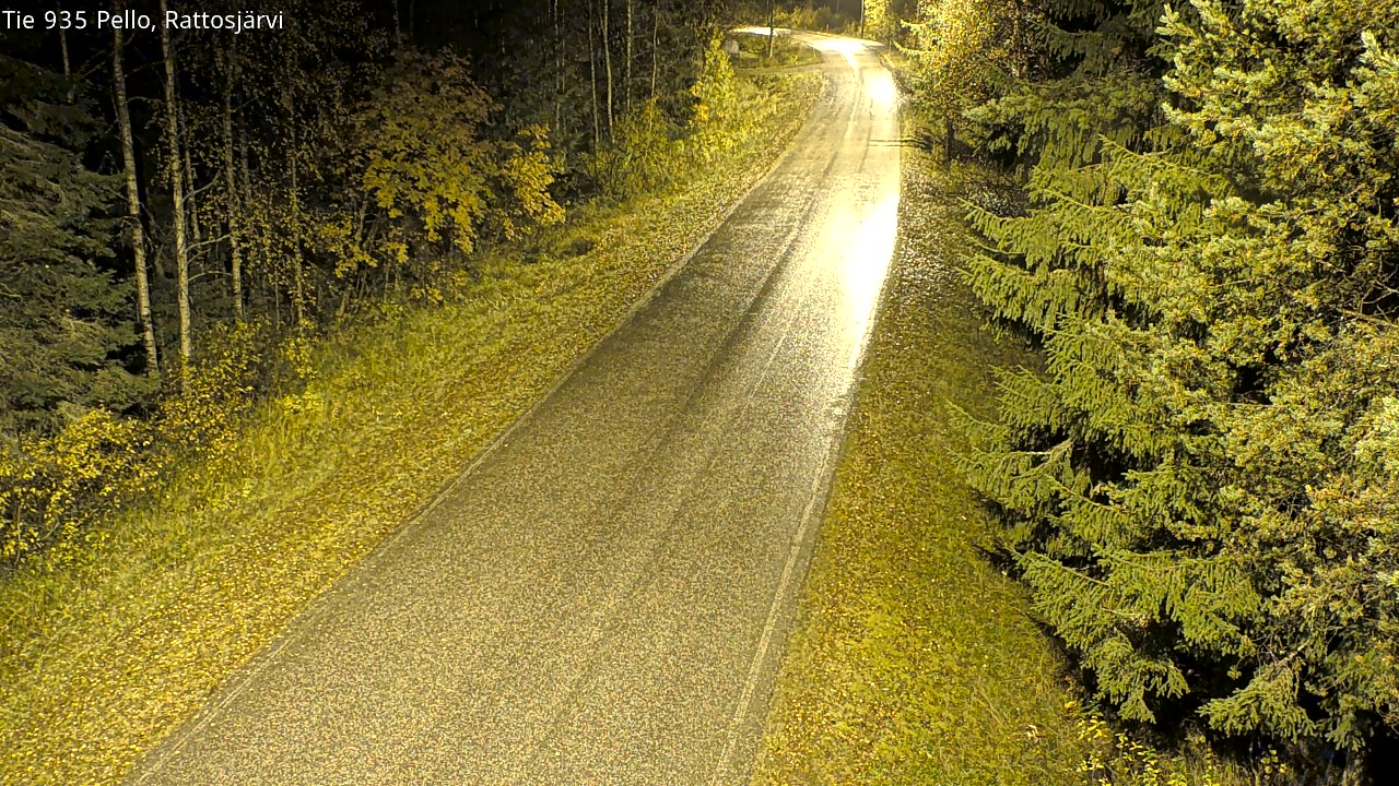 Kelikamerat Kuva Tie 935 Rattosjärvi, Pello, Lappi