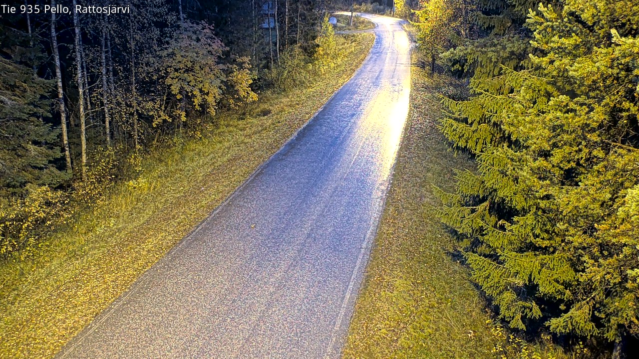 Kelikamerat Kuva Tie 935 Rattosjärvi, Pello, Lappi
