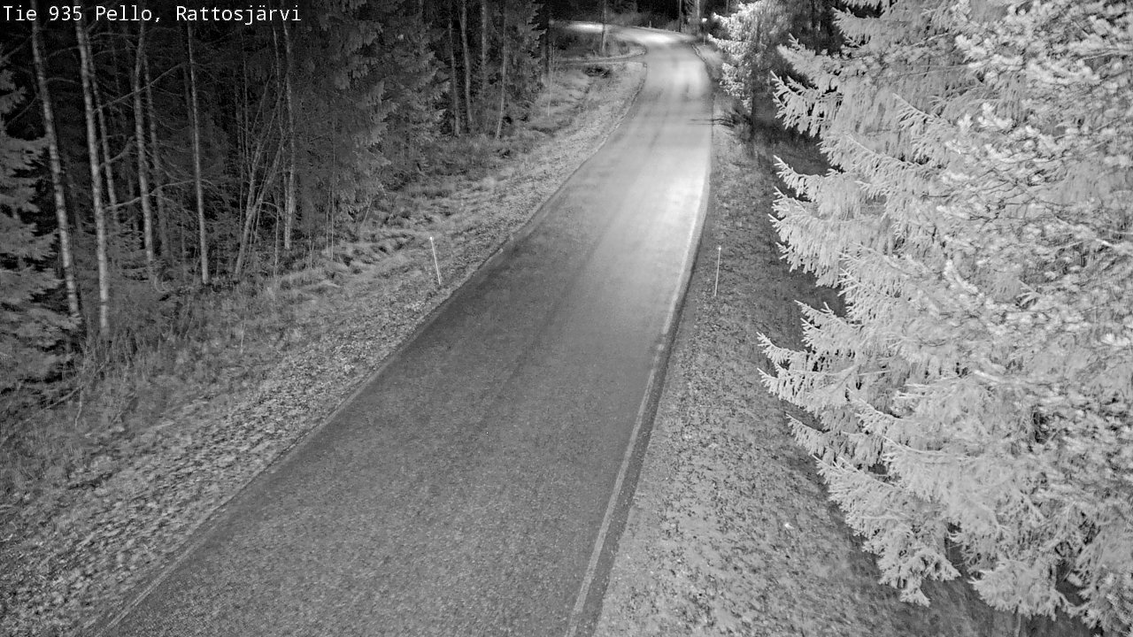 Kelikamerat Kuva Tie 935 Rattosjärvi, Pello, Lappi