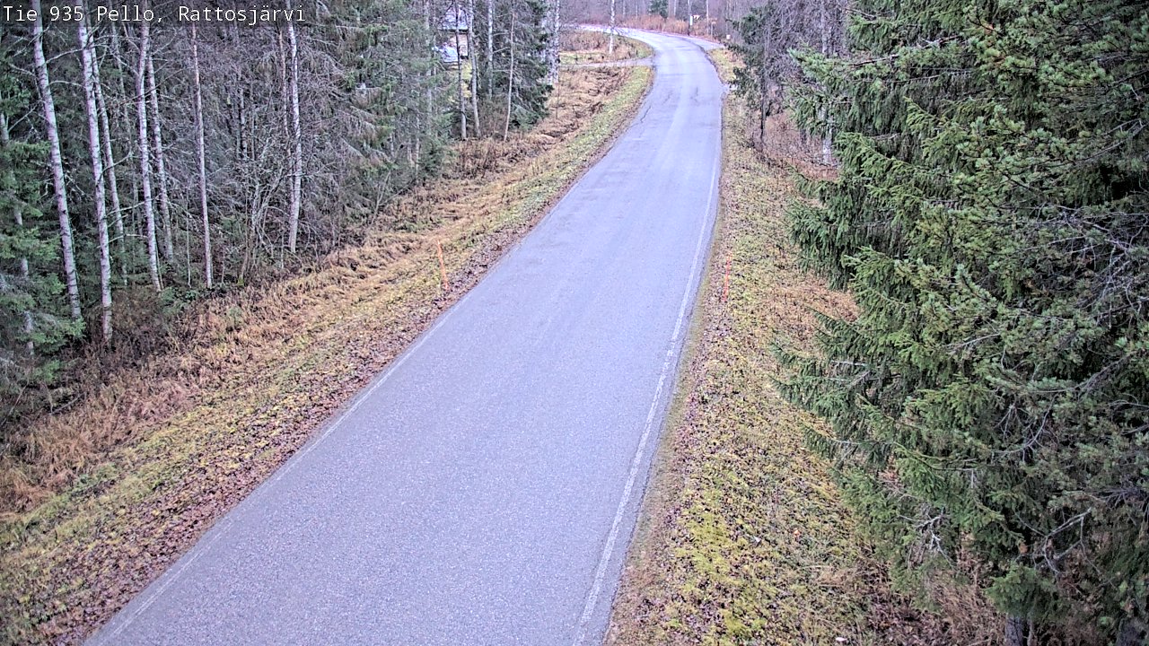 Kelikamerat Kuva Tie 935 Rattosjärvi, Pello, Lappi