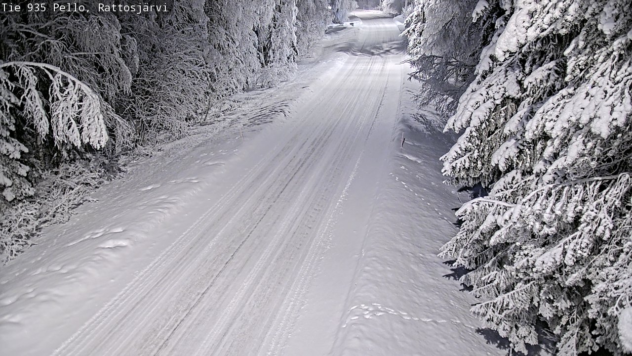 Kelikamerat Kuva Tie 935 Rattosjärvi, Pello, Lappi