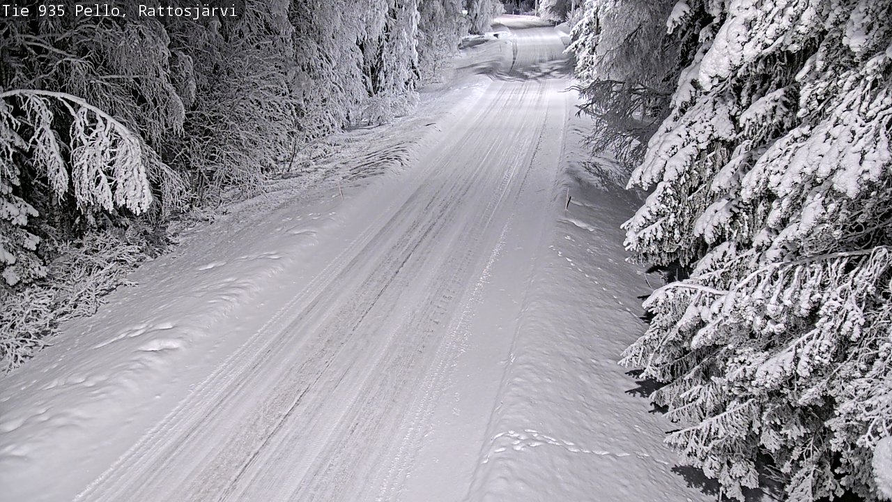 Kelikamerat Kuva Tie 935 Rattosjärvi, Pello, Lappi