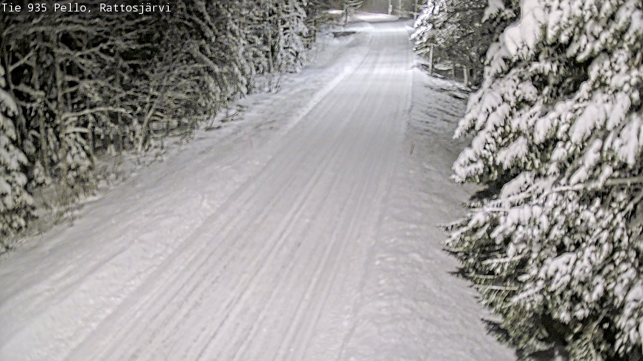 Weather Camera Image Road 935 Rattosjärvi, Pello, Lappi
