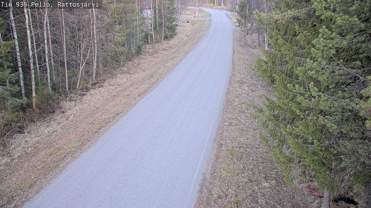 Weather Camera Image Road 935 Rattosjärvi, Pello, Lappi