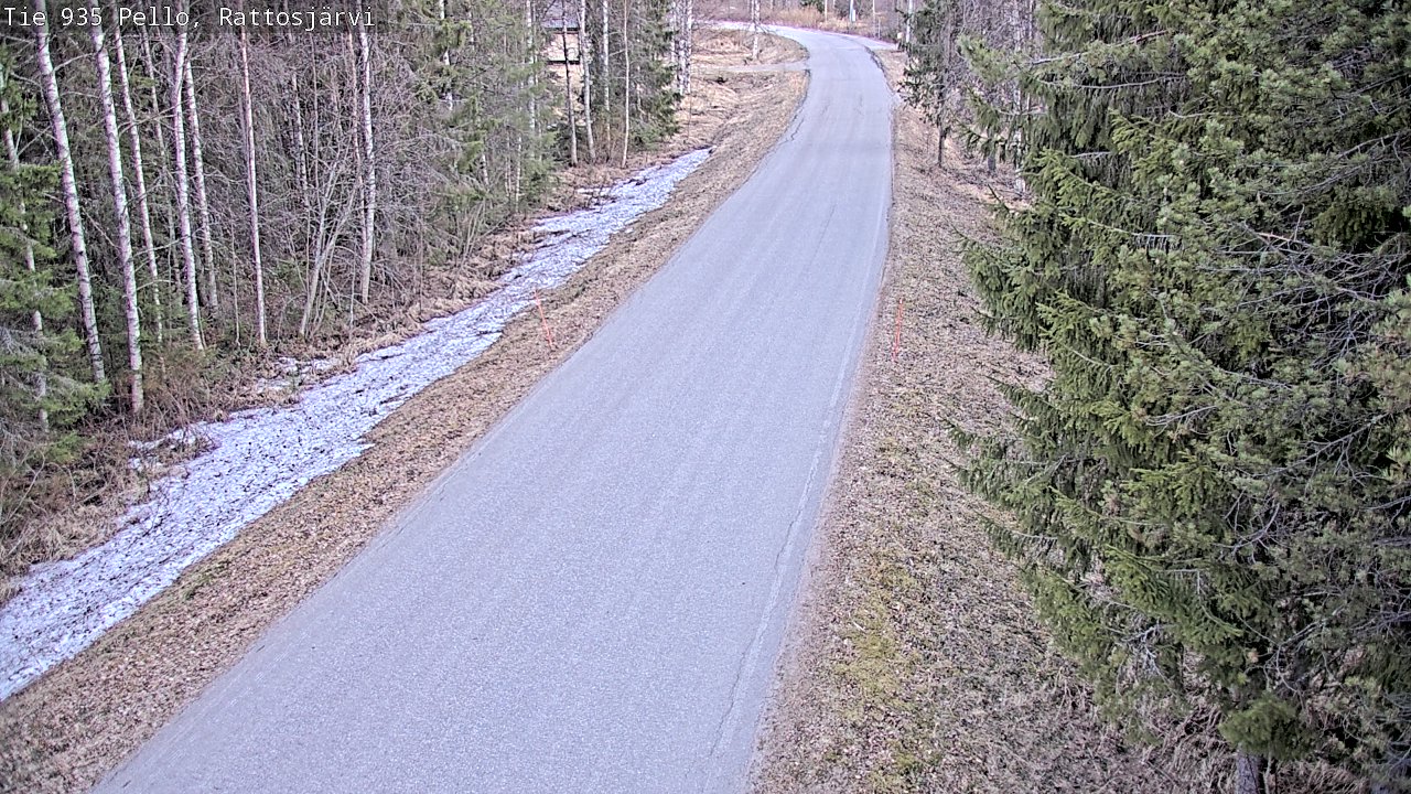 Kelikamerat Kuva Tie 935 Rattosjärvi, Pello, Lappi