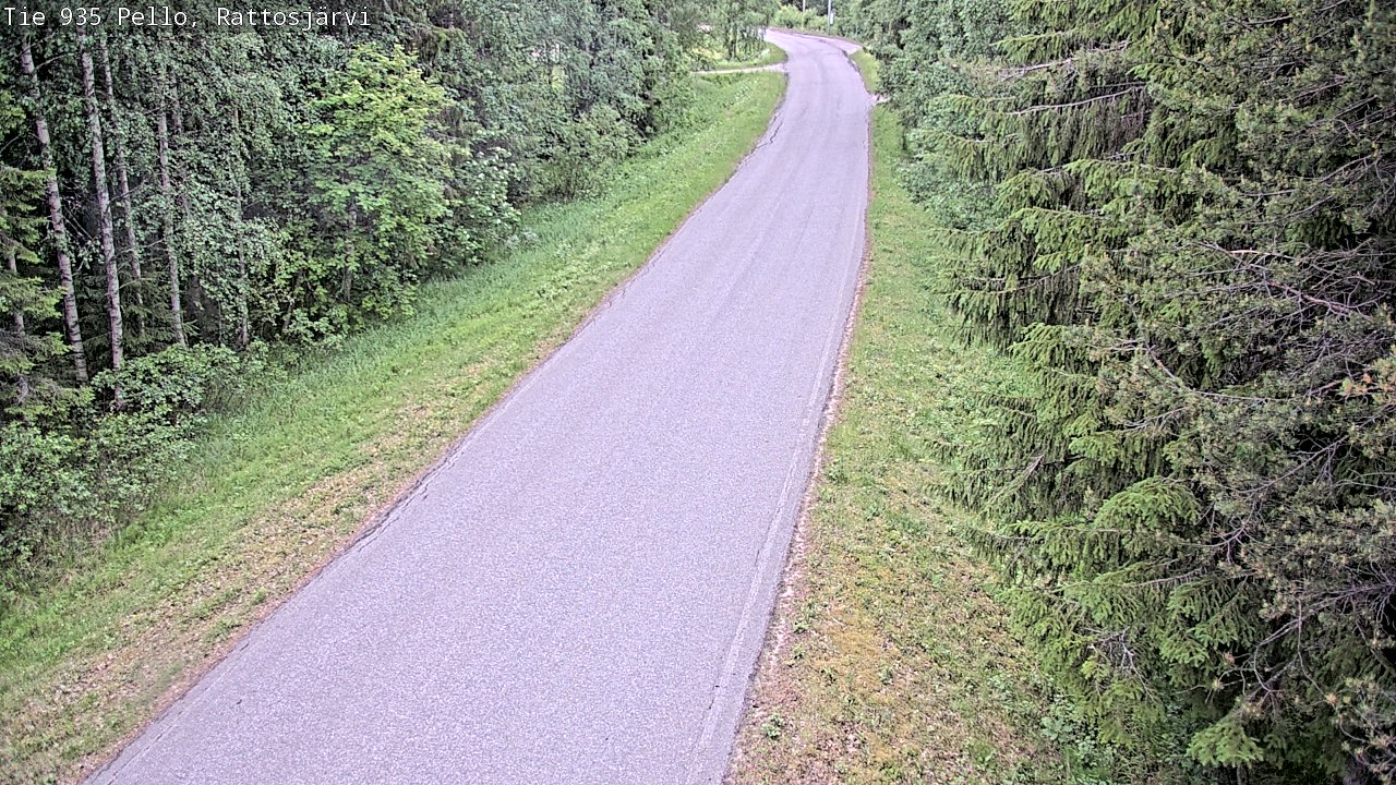 Kelikamerat Kuva Tie 935 Rattosjärvi, Pello, Lappi