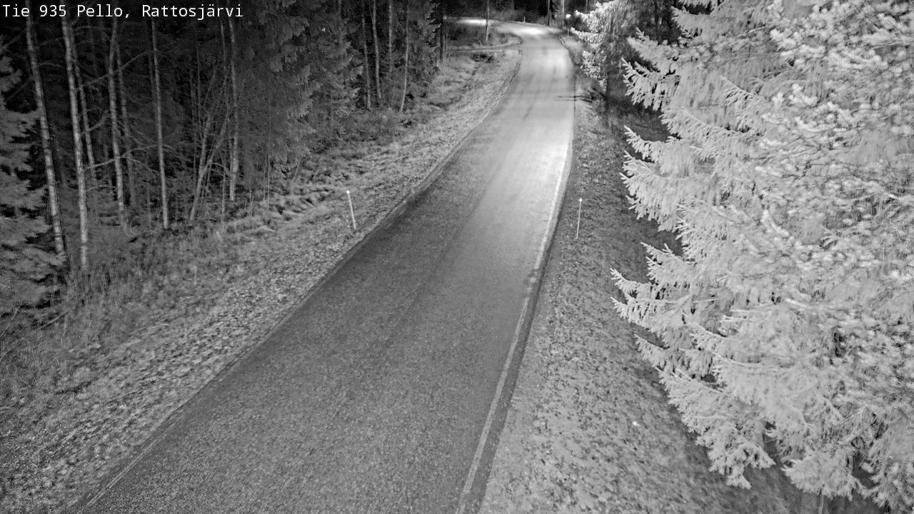 Kelikamerat Kuva Tie 935 Rattosjärvi, Pello, Lappi