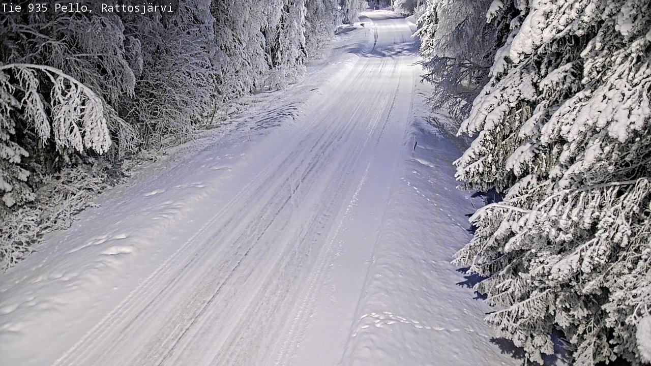 Kelikamerat Kuva Tie 935 Rattosjärvi, Pello, Lappi