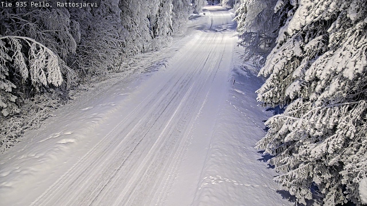 Kelikamerat Kuva Tie 935 Rattosjärvi, Pello, Lappi