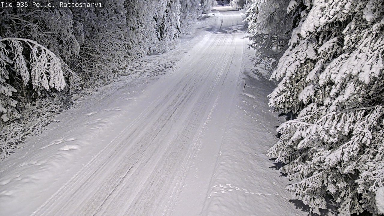 Kelikamerat Kuva Tie 935 Rattosjärvi, Pello, Lappi