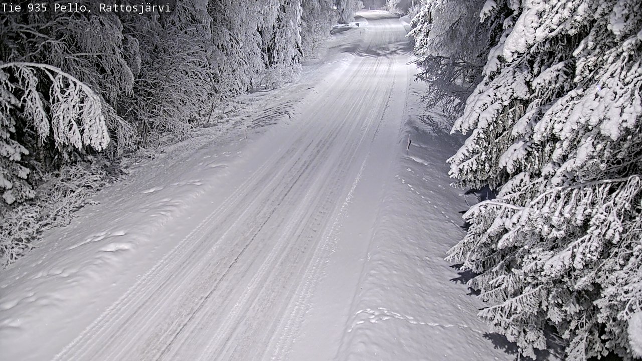 Kelikamerat Kuva Tie 935 Rattosjärvi, Pello, Lappi