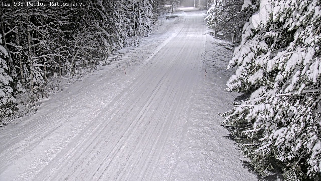 Weather Camera Image Road 935 Rattosjärvi, Pello, Lappi