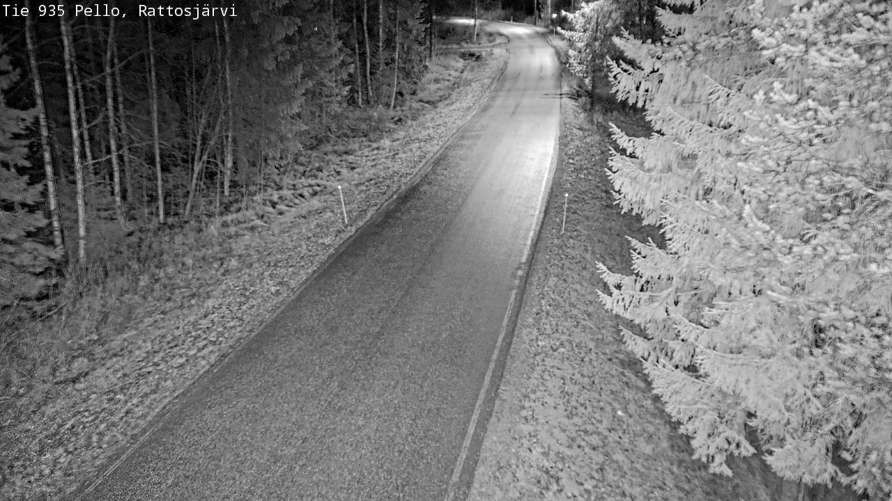 Kelikamerat Kuva Tie 935 Rattosjärvi, Pello, Lappi