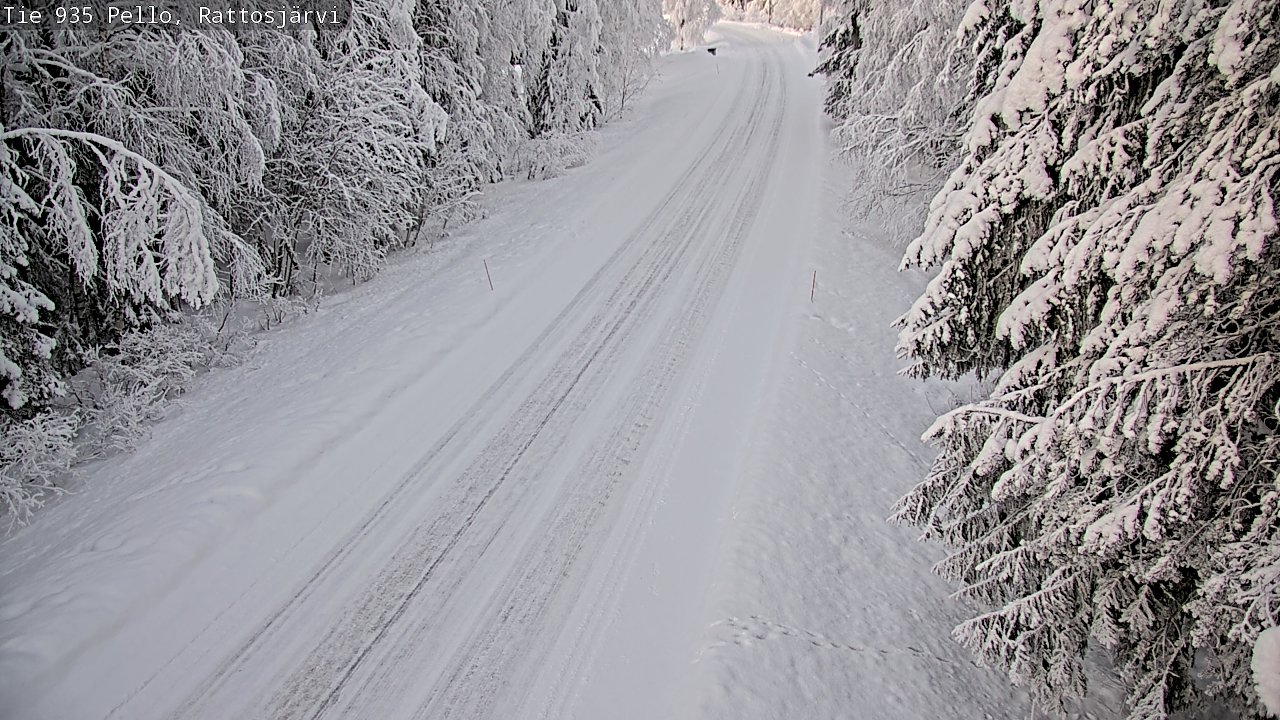 Kelikamerat Kuva Tie 935 Rattosjärvi, Pello, Lappi