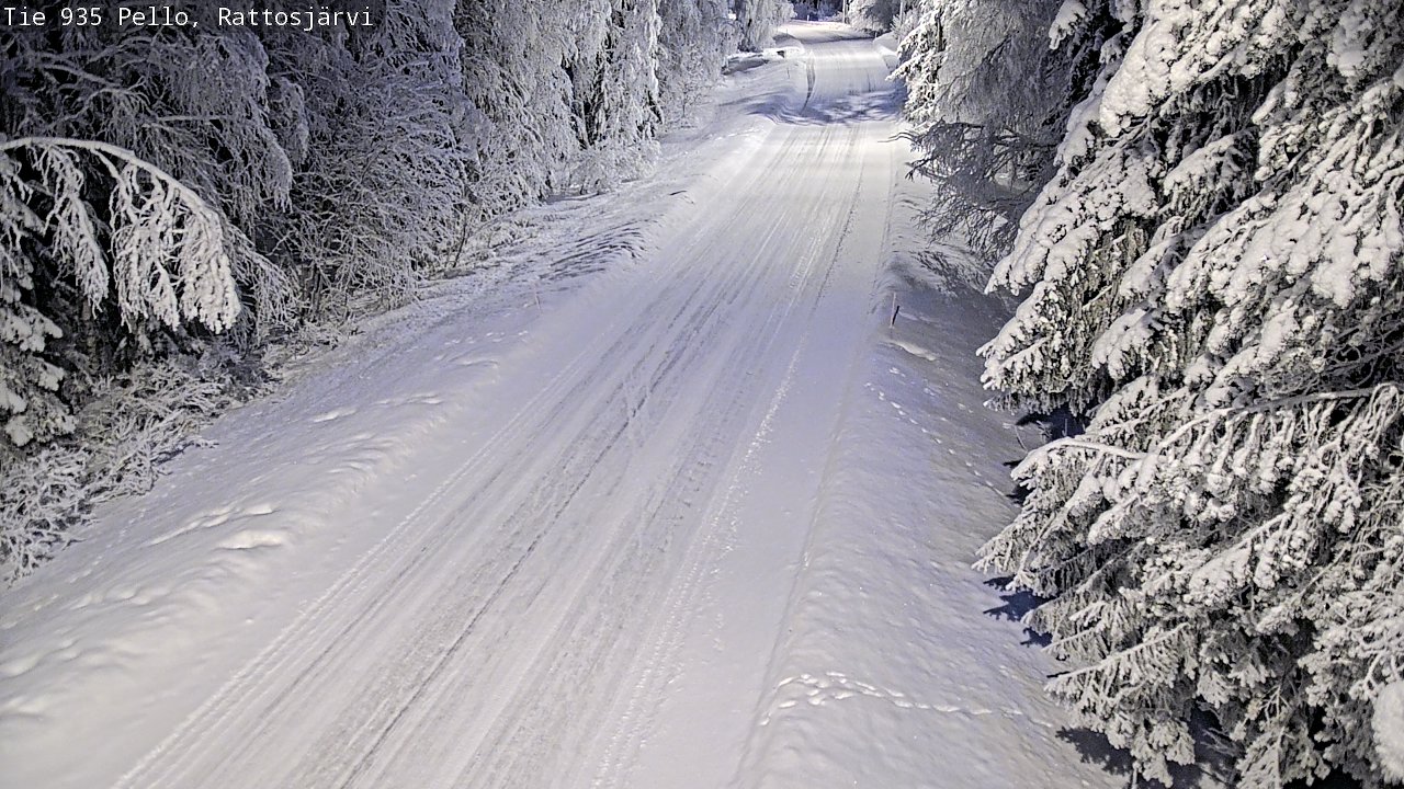 Kelikamerat Kuva Tie 935 Rattosjärvi, Pello, Lappi